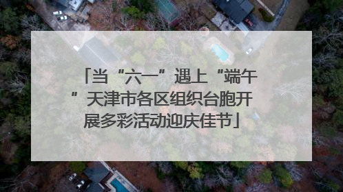 当“六一”遇上“端午”天津市各区组织台胞开展多彩活动迎庆佳节