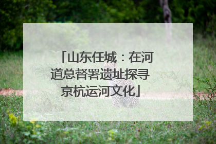 山东任城：在河道总督署遗址探寻京杭运河文化