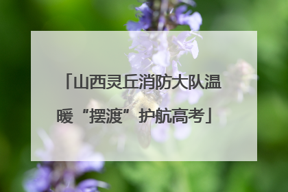 山西灵丘消防大队温暖“摆渡”护航高考
