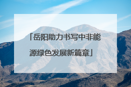 岳阳助力书写中非能源绿色发展新篇章