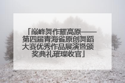 巅峰舞作耀高原——第四届青海省原创舞蹈大赛优秀作品展演暨颁奖典礼璀璨收官