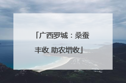 广西罗城：桑蚕丰收 助农增收