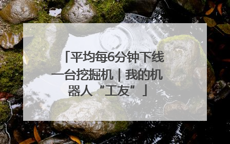 平均每6分钟下线一台挖掘机｜我的机器人“工友”