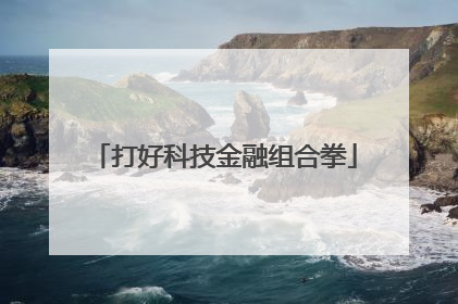 打好科技金融组合拳