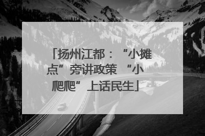 扬州江都：“小摊点”旁讲政策 “小爬爬”上话民生