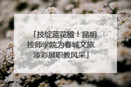 技绽蓝花楹！昆明技师学院为春城文旅添彩展职教风采