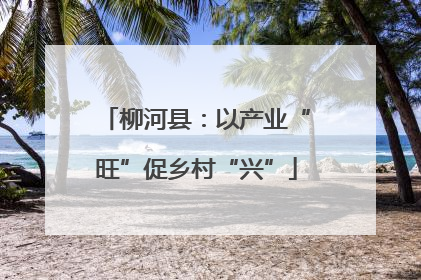 柳河县：以产业“旺”促乡村“兴”