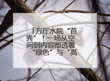 方厅水院“首秀”！一场从空间到内容都透着“绿色”与“高质量”的大会