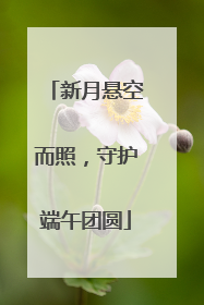 新月悬空而照，守护端午团圆