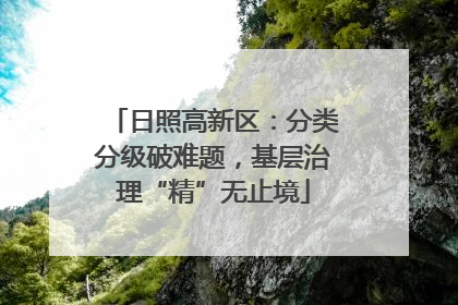 日照高新区：分类分级破难题，基层治理“精”无止境
