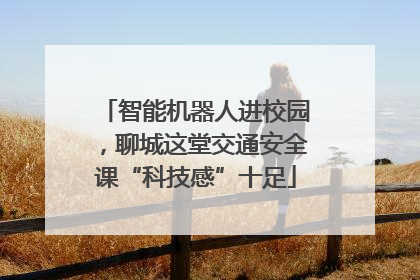 智能机器人进校园，聊城这堂交通安全课“科技感”十足