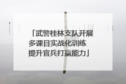 武警桂林支队开展多课目实战化训练 提升官兵打赢能力