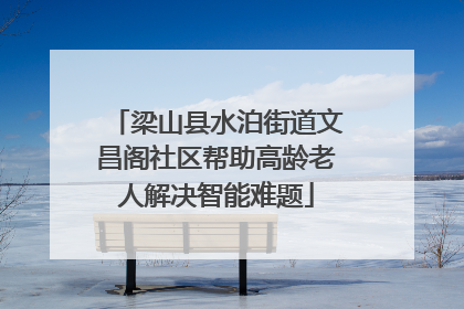 梁山县水泊街道文昌阁社区帮助高龄老人解决智能难题