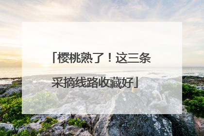 樱桃熟了！这三条采摘线路收藏好