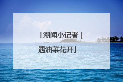 潮闻小记者｜遇油菜花开