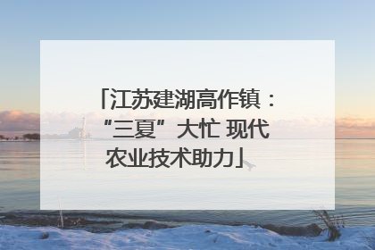 江苏建湖高作镇：“三夏”大忙 现代农业技术助力