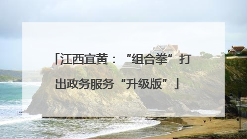 江西宜黄：“组合拳”打出政务服务“升级版”