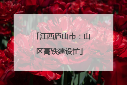 江西庐山市：山区高铁建设忙