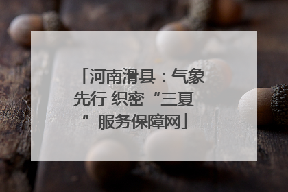 河南滑县：气象先行 织密“三夏”服务保障网
