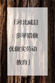 河北威县：多举措做优做实劳动教育