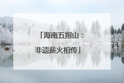 海南五指山：非遗薪火相传