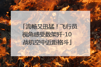 流畅又迅猛！飞行员视角感受数架歼-10战机空中近距格斗