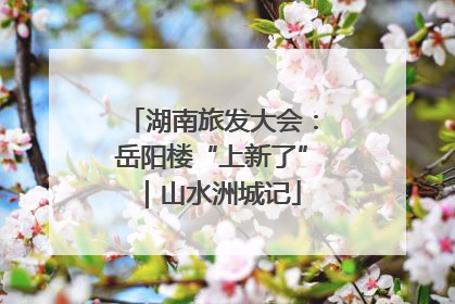 湖南旅发大会：岳阳楼“上新了”｜山水洲城记