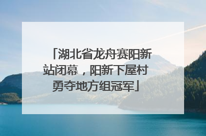 湖北省龙舟赛阳新站闭幕，阳新下屋村勇夺地方组冠军