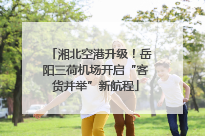 湘北空港升级！岳阳三荷机场开启“客货并举”新航程