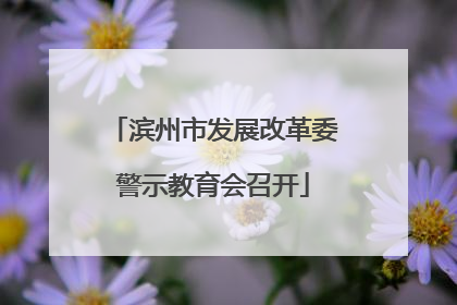滨州市发展改革委警示教育会召开