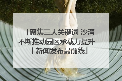 聚焦三大关键词 沙湾不断推动园区承载力提升丨新闻发布最前线