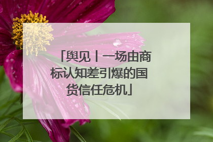 舆见丨一场由商标认知差引爆的国货信任危机