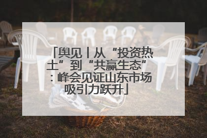 舆见丨从“投资热土”到“共赢生态”：峰会见证山东市场吸引力跃升