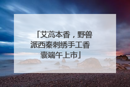 艾蒿本香，野兽派西秦刺绣手工香囊端午上市