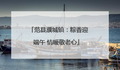 范县濮城镇：粽香迎端午 情暖敬老心