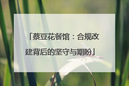 蔡豆花餐馆：合规改建背后的坚守与期盼