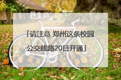 请注意 郑州这条校园公交线路20日开通