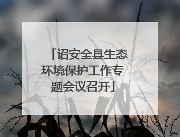 诏安全县生态环境保护工作专题会议召开