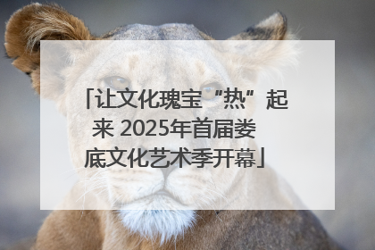 让文化瑰宝“热”起来 2025年首届娄底文化艺术季开幕