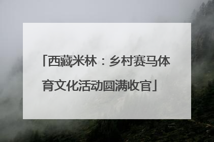 西藏米林：乡村赛马体育文化活动圆满收官