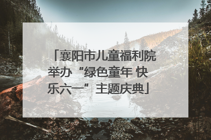 襄阳市儿童福利院举办“绿色童年 快乐六一”主题庆典