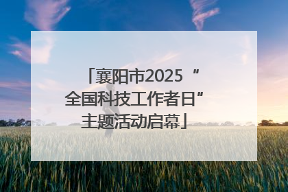 襄阳市2025“全国科技工作者日”主题活动启幕