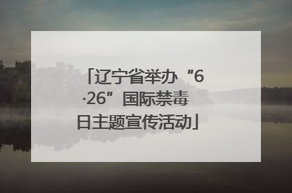 辽宁省举办“6·26”国际禁毒日主题宣传活动