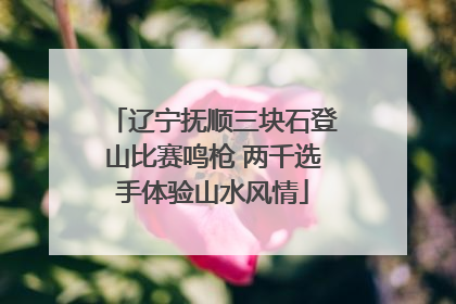 辽宁抚顺三块石登山比赛鸣枪 两千选手体验山水风情