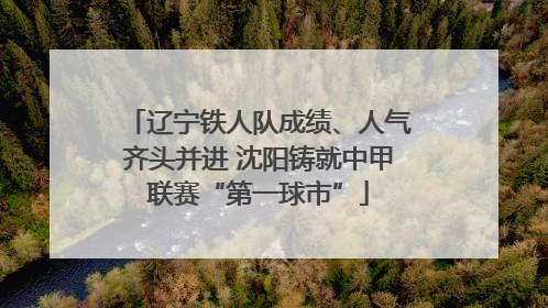 辽宁铁人队成绩、人气齐头并进 沈阳铸就中甲联赛“第一球市”