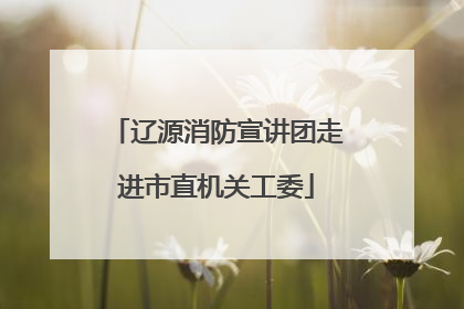 辽源消防宣讲团走进市直机关工委