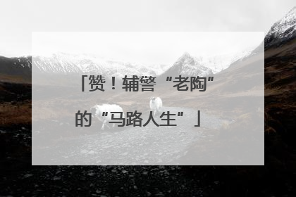 赞！辅警“老陶”的“马路人生”
