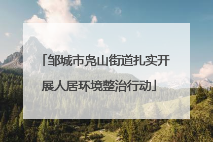 邹城市凫山街道扎实开展人居环境整治行动