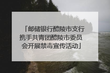 邮储银行醴陵市支行携手共青团醴陵市委员会开展禁毒宣传活动