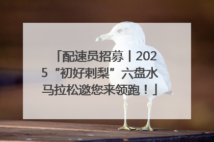 配速员招募丨2025“初好刺梨”六盘水马拉松邀您来领跑！